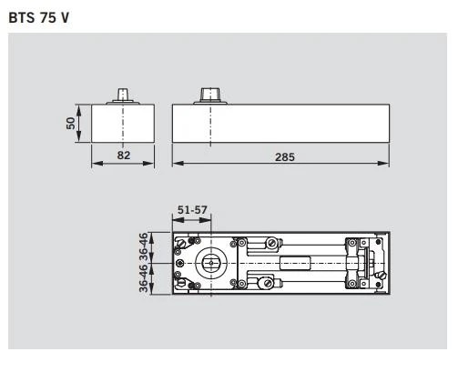 DORMAKABA BTS-75V (無停) 地鉸鏈 圖片 2
